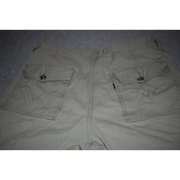 Levis Cargo Pants Size 36 x 30 Baggy Loose Fit Light Tan Flat Front Cotton - Picture 7 of 8